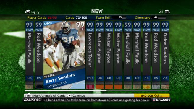 I've always wanted a Barry Sanders.